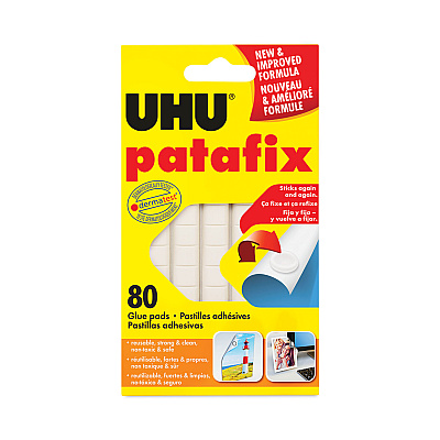 UHU Tac Adhesive Putty, Removable and Reusable, 2.1 oz, 80/Pack (STD9U33820)