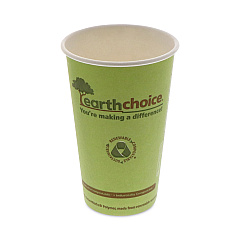 Pactiv Evergreen EarthChoice Compostable Paper Cup, 16 oz, Green, 1,000/Carton (PCTDPHC16EC)