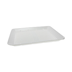 Pactiv Evergreen Supermarket Tray, #1014 Family Pack Tray, 13.88 x 9.88 x 1, White, Foam, 100/Carton (PCTHTF110140000)