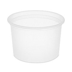 Pactiv Evergreen Newspring DELItainer Microwavable Container, 64 oz, 4.5 x 4.5 x 6.35, Natural, Plastic, 120/Carton (PCTL6064)