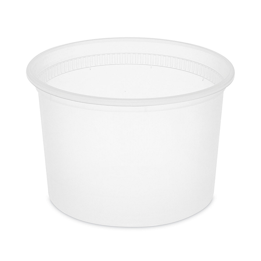 Pactiv Evergreen Newspring DELItainer Microwavable Container, 64 oz, 4.5 x 4.5 x 6.35, Natural, Plastic, 120/Carton (PCTL6064)