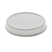 Pactiv Evergreen EarthChoice Compostable Soup Cup Lid, For 8-16 oz Soup Cups, 4" Diameter, Natural, Sugarcane, 500/Carton (PCTLMC81216EC)
