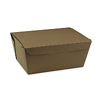 Pactiv Evergreen EarthChoice OneBox Paper Box, 66 oz, 6.5 x 4.5 x 3.25, Kraft, 160/Carton (PCTNOB03KEC)