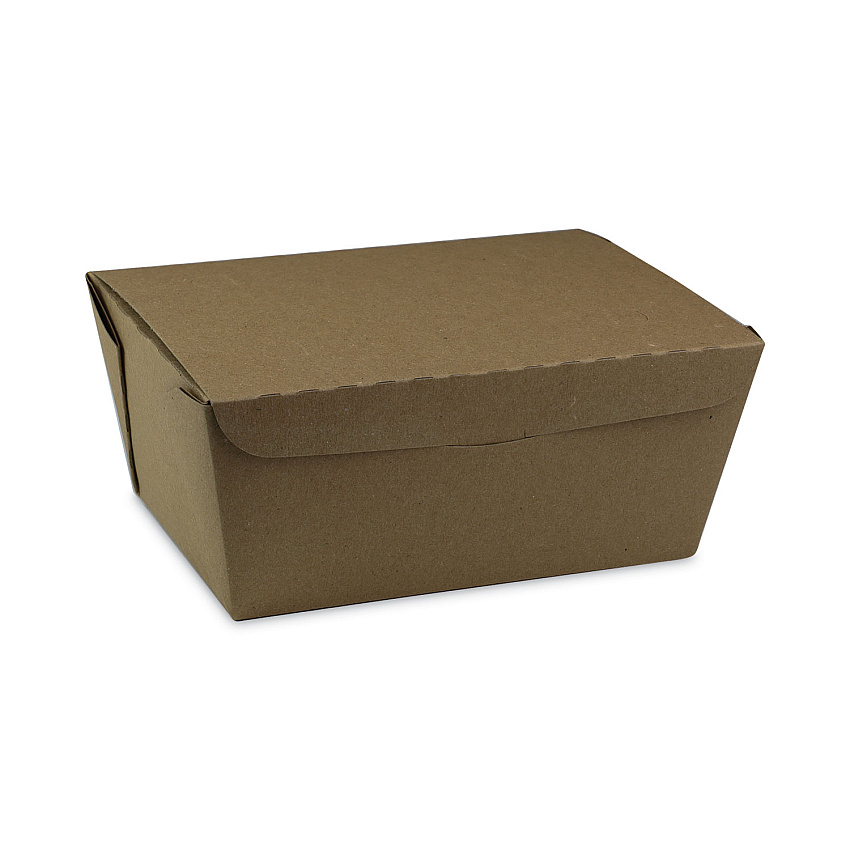 Pactiv Evergreen EarthChoice OneBox Paper Box, 66 oz, 6.5 x 4.5 x 3.25, Kraft, 160/Carton (PCTNOB03KEC)