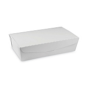 Pactiv Evergreen EarthChoice OneBox Paper Box, 77 oz, 9 x 4.85 x 2.7, White, 162/Carton (PCTNOB04SW)