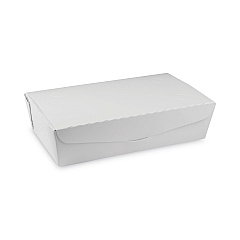 Pactiv Evergreen EarthChoice OneBox Paper Box, 77 oz, 9 x 4.85 x 2.7, White, 162/Carton (PCTNOB04SW)