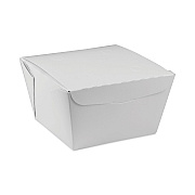 Pactiv Evergreen EarthChoice OneBox Paper Box, 46 oz, 4.5 x 4.5 x 3.25, White, 200/Carton (PCTNOB08W)
