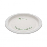 Pactiv Evergreen EarthChoice Pressware Compostable Dinnerware, Plate, 6" dia, White, 750/Carton (PSP06EC)