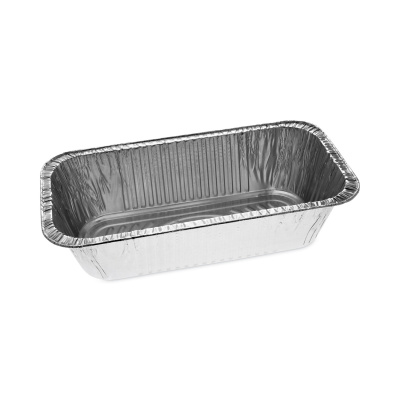 Pactiv Evergreen Aluminum Steam Table Pan, One-Third Size Deep Loaf Pan, 3" Deep, 5.9 x 8.04, 200/Carton (Y6062XH)