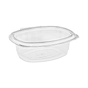 Pactiv Evergreen EarthChoice Recycled PET Hinged Container, 24 oz, 7.38 x 5.88 x 2.38, Clear, Plastic, 280/Carton (PCTYCA910240000)