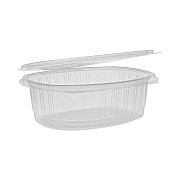 Pactiv Evergreen EarthChoice Recycled PET Hinged Container, 48 oz, 8.88 x 7.25 x 2.94, Clear, Plastic, 190/Carton (PCTYCA910480000)