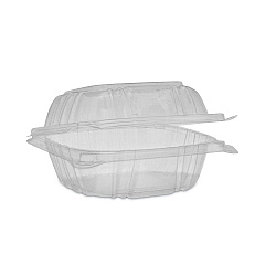 Pactiv Evergreen SENSATION SmartLock Hinged Lid Container, 5.24 x 5.25 x 2.57, Clear, Plastic, 375/Carton (PCTYCI820500000)