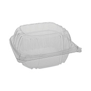 Pactiv Evergreen SENSATION SmartLock Hinged Lid Container, 5.74 x 5.95 x 3.1, Clear, Plastic, 500/Carton (PCTYCI821600000)