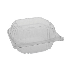Pactiv Evergreen SENSATION SmartLock Hinged Lid Container, 5.74 x 5.95 x 3.1, Clear, Plastic, 500/Carton (PCTYCI821600000)