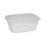 Pactiv Evergreen Showcase Deli Container, Base Only, 1-Compartment, 64 oz, 9 x 7.4 x 4, Clear, Plastic, 220/Carton (PCTYCI850640000)