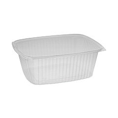 Pactiv Evergreen Showcase Deli Container, Base Only, 1-Compartment, 64 oz, 9 x 7.4 x 4, Clear, Plastic, 220/Carton (PCTYCI850640000)