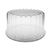 Pactiv Evergreen Plastic Cake Container, Deep 8" Cake Container, 9.25" Diameter x 5"h, Clear, 100/Carton (PCTYCI898010000)