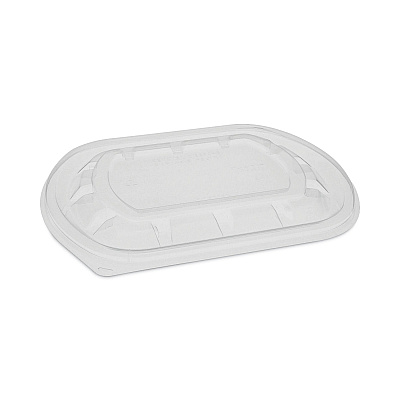 Pactiv Evergreen ClearView MealMaster Lid with Fog Gard Coating, Medium Flat Lid, 8.13 x 6.5 x 0.38, Clear, Plastic, 252/Carton (PCTYCN8462S00D0)