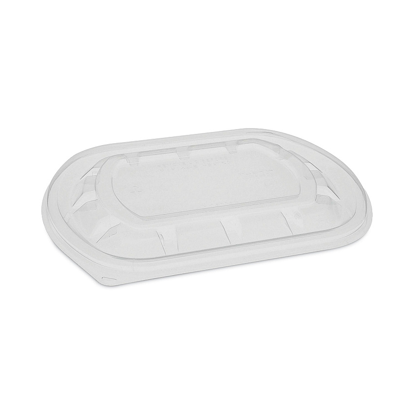 Pactiv Evergreen ClearView MealMaster Lid with Fog Gard Coating, Medium Flat Lid, 8.13 x 6.5 x 0.38, Clear, Plastic, 252/Carton (PCTYCN8462S00D0)