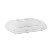 Pactiv Evergreen ClearView MealMaster Lid with Fog Gard Coating, Large Flat Lid, 9.38 x 8 x 0.38, Clear, Plastic, 300/Carton (PCTYCN8463S00D0)