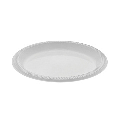 Pactiv Evergreen Meadoware Impact Plastic Dinnerware, Plate, 8.88" dia, White, 400/Carton (PCTYMI9)