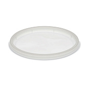 Pactiv Evergreen Newspring DELItainer Microwavable Container Lid, Recessed, 4.55" Diameter x 0.4" h, Translucent, Plastic, 480/Carton (PCTYNL500)