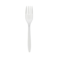 Pactiv Evergreen Fieldware Cutlery, Fork, Mediumweight, White, 1,000/Carton (PCTYFWFWCH)