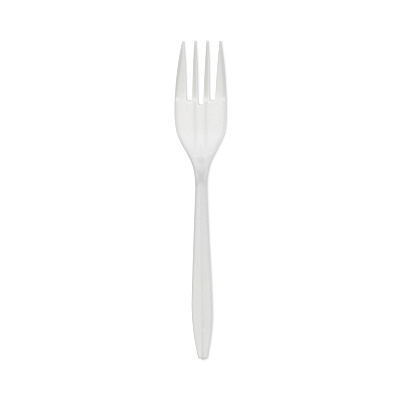Pactiv Evergreen Fieldware Cutlery, Fork, Mediumweight, White, 1,000/Carton (PCTYFWFWCH)