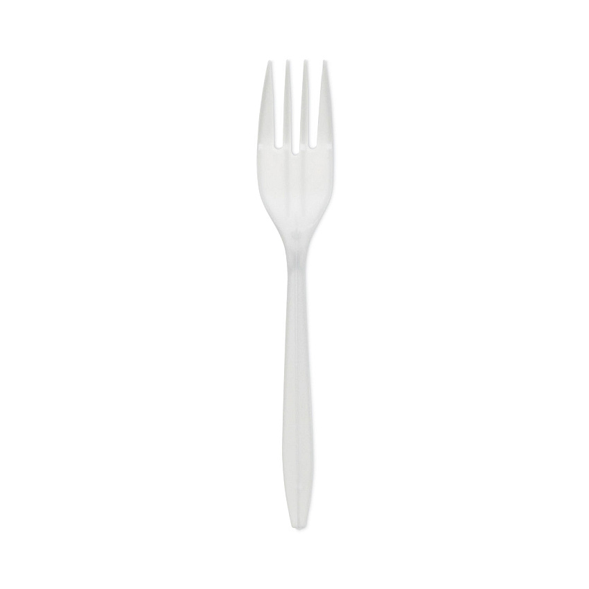 Pactiv Evergreen Fieldware Cutlery, Fork, Mediumweight, White, 1,000/Carton (PCTYFWFWCH)