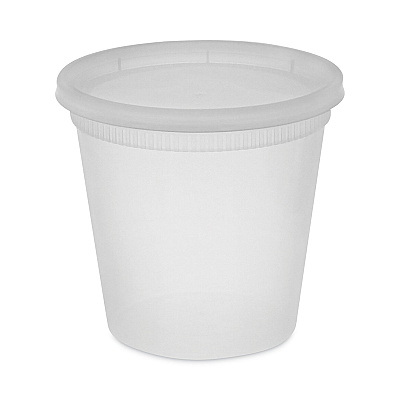 Pactiv Evergreen Newspring DELItainer Microwavable Container, 24 oz, 4.55 x 4.55 x 4.35, Clear, Plastic, 240/Carton (PCTYL2524)