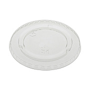 Pactiv Evergreen EarthChoice Strawless RPET Lid, Flat Lid, Fits 9 oz to 20 oz "A" Cups, Clear 1,020/Carton (PCTYLP20CNH)