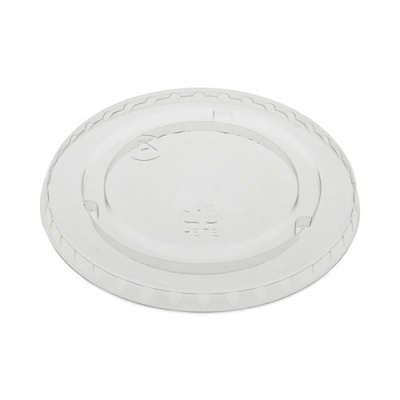 Pactiv Evergreen EarthChoice Strawless RPET Lid, Flat Lid, Fits 9 oz to 20 oz "A" Cups, Clear 1,020/Carton (YLP20CNH)