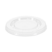 Pactiv Evergreen Plastic Portion Cup Lid, Fits 1.5 oz to 2.5 oz Cups, Clear, 100/Pack, 24 Packs/Carton (PCTYLS2FR)