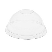 Pactiv Evergreen EarthChoice Strawless RPET Lid, Dome Lid, Clear, Fits 12 oz to 24 oz "B" Cups, Clear, 1,020/Carton (PCTYPDL24CNH)