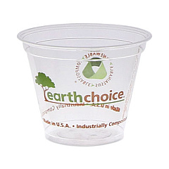 Pactiv Evergreen EarthChoice Compostable Cold Cup, 9 oz, Clear/Printed, 975/Carton (PCTYPLA9CEC)