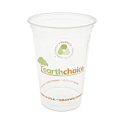 Pactiv Evergreen EarthChoice Compostable Cold Cup, 20 oz, Clear/Printed, 600/Carton (PCTYPLA21CEC)