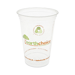 Pactiv Evergreen EarthChoice Compostable Cold Cup, 20 oz, Clear/Printed, 600/Carton (PCTYPLA21CEC)