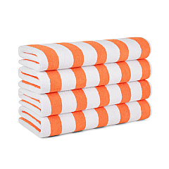 Cali-cabana Beach Towels 30x60 Orange, Pack Of 4 (P-CALICABANA-ORG)