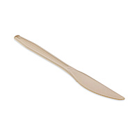 Pactiv Evergreen EarthChoice PSM Cutlery, Heavyweight, Knife, 7.5", Tan, 1,000/Carton (PCTYPSMKTEC)
