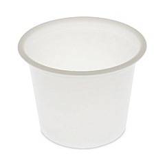 Pactiv Evergreen Plastic Portion Cup, 1 oz, Translucent, 200/Sleeve, 25 Sleeves/Carton (PCTYS100)
