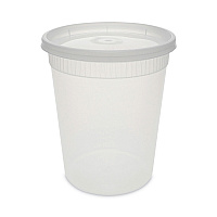 Pactiv Evergreen Newspring DELItainer Microwavable Container, 32 oz, 4 .55 Diameter x 5.55 h, Clear, Plastic, 240/Carton (PCTYSD2532)