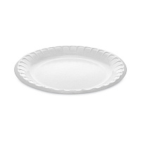 Pactiv Evergreen Placesetter Deluxe Laminated Foam Dinnerware, Plate, 8.88" dia, White, 500/Carton (PCTYTK100090000)