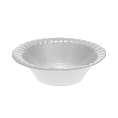 Pactiv Evergreen Placesetter Deluxe Laminated Foam Dinnerware, Bowl, 12 oz, 6" dia, White, 1,000/Carton (PCTYTK100120000)