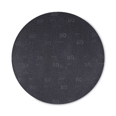 Boardwalk Sanding Screens, 20" Diameter, 80 Grit, Black, 10/Carton (BWK50208010)
