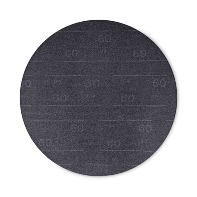 Boardwalk Sanding Screens, 17" Diameter, 60 Grit, Black, 10/Carton (BWK50176010)