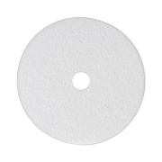 Boardwalk Polishing Floor Pads, 24" Diameter, White, 5/Carton (BWK4024WHI)