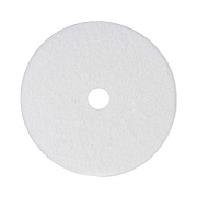 Boardwalk Polishing Floor Pads, 21" Diameter, White, 5/Carton (BWK4021WHI)