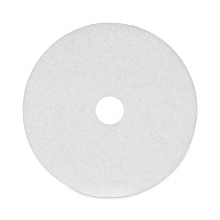Boardwalk Polishing Floor Pads, 20" Diameter, White, 5/Carton (BWK4020WHI)