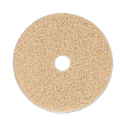 Boardwalk Burnishing Floor Pads, 20" Diameter, Tan, 5/Carton (BWK4020ULT)