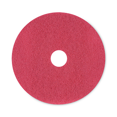 Boardwalk Buffing Floor Pads, 20" Diameter, Red, 5/Carton (BWK4020RED)